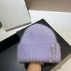 Rhinestones Unisex Hats Outdoor Fuzzy Winter Hat Handmade Protable Hat Suitable for Various Head Size