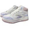 Anta 982 Fleece Comfort Warm Non-Slip High-Top Sneakers Women Sneakers White Pink Blue 122448961-4
