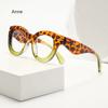Polygon Leopard Reading Glasses Women Anti Radiation Blue Light Blocking Lens Readers Eyeglasses For Sight 0 To +4.0 Presbyopia