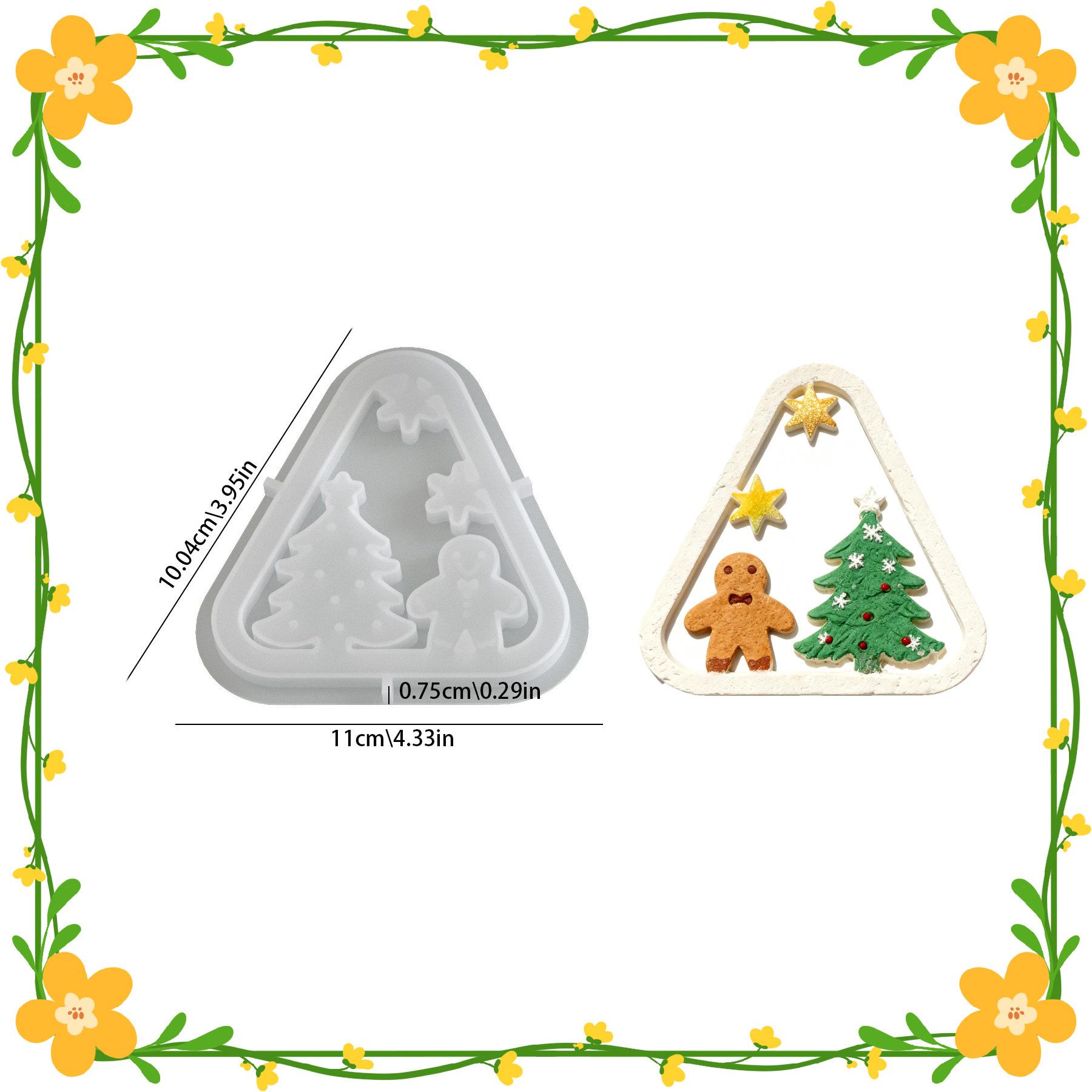 

Table Ornaments Mold Silicone Santa Claus Mold Snowman Mold Non Toxic For Festival Gifts Resin Crafts Home Decoration