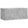 VidaXL Armoire murale gris béton 80x36,5x35 cm bois d'ingénierie 830064