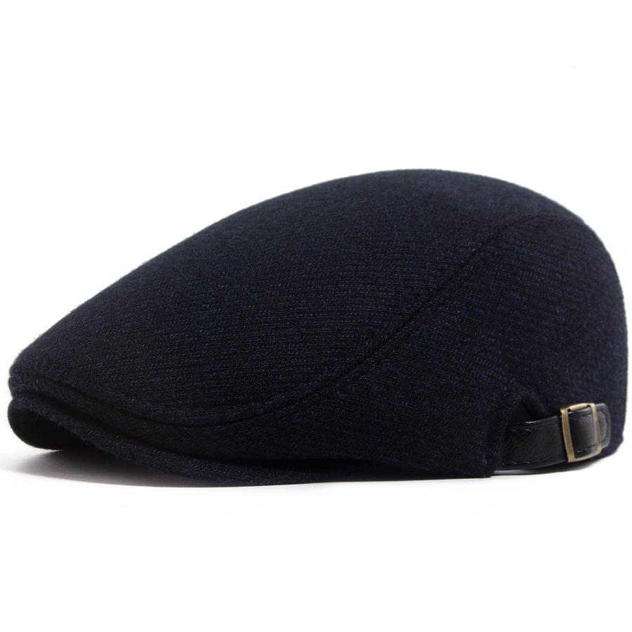 

Twill Grid Beret Men Winter Plus Velvet Warm Newsboy Hat Fashion Vintage Casual Flat Cap Autumn Retro Men s Berets Adjustable