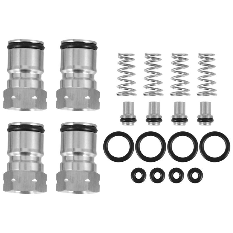 2 Pairs Cornelius Type Ball Lock Keg Posts,Stainless Steel Poppets And Springs,Poppet Female Thread Gas + Liquid