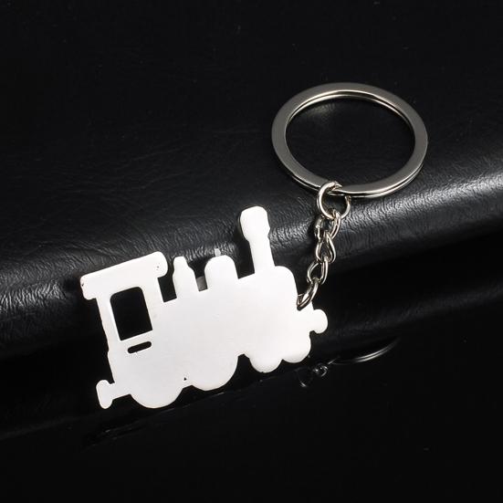 Creative Model Train Aircraft Airplane Ring Holder Keychain Accessories Gift