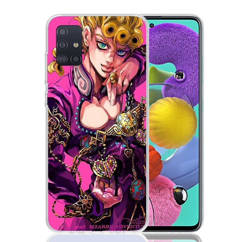 JoJo Adventure Giorno Giovanna Phone Case For Samsung Galaxy A52 A32 A22 A12 A02S A50S A30S A51 A31 AA71 Note 20 Ultra 10 S10 Pl