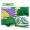 [Nishikawa Shoroku Shoten] Folding Fan for Summer, with Fan Case and Box, Striped Pattern, Folding F