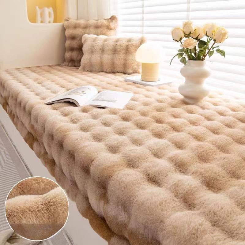 Bay Window Mat Window Mat Balcony Thick Mat Blanket Master Bedroom Carpet Rabbit Plush Cushion Blanket Table
