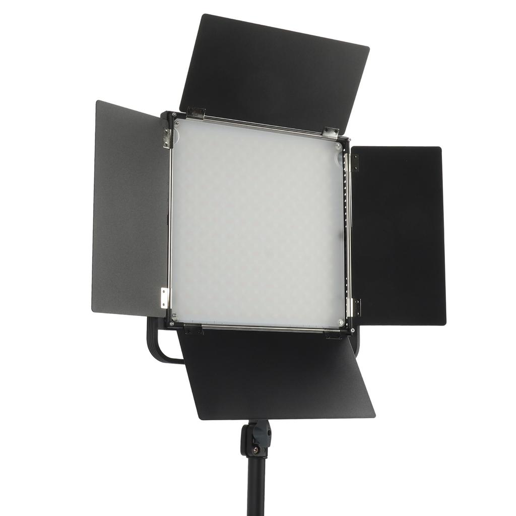 60W LED Video Light Photography Lighting Kit with Barn Door Full Color RGB Panel Light for Studio