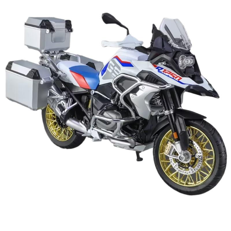 1/9 Scale BMW R1250 GS Adventure Alloy Diecast Metal Model Motorcycle Sound & Light Model Toy Gift with Boyfriend Children Present Kid