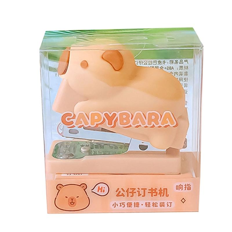 

Cartoon Stapler with Staple ABS Stapler 5 Sheet Capacity Small Pocket Stapler Stapling Machine for Office School Home 1