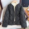 Navava Lightweight Diamond Quilted Long Sleeve Warm Solid Padding Jacket Nc476