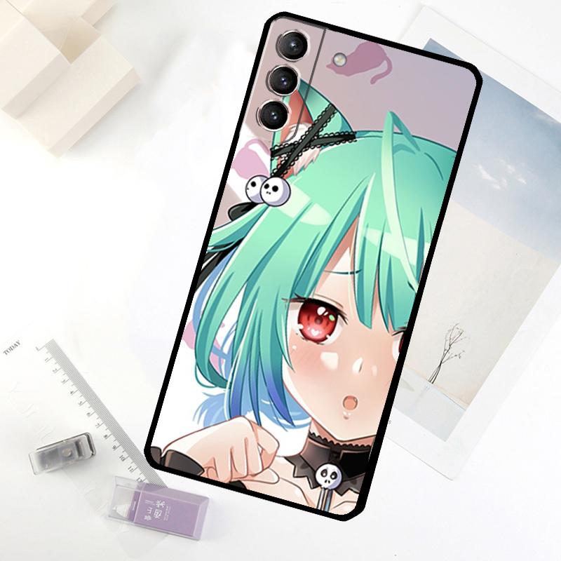 Uruha Rushia Hololive Girl Phone Case For Samsung Galaxy S25 FE S20 FE S21 S22 S23 S24 S25 S26 Ultra S10 S25 Plus Cover