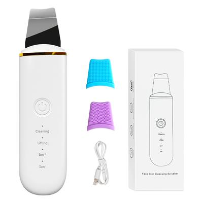 Facial Skin Scrubber Blackhead Remover Pore Vacuum Face Peeling Spatula Cleaner Device for Deep Cleansing Skin Care At Home