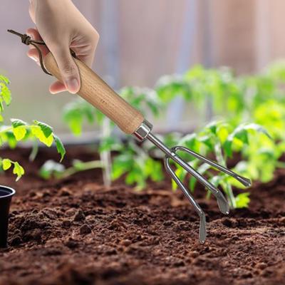 Hand Cultivator Remover Labor Saving Multipurpose Portable 3 Claw Rake Gardening Tool for Lawn