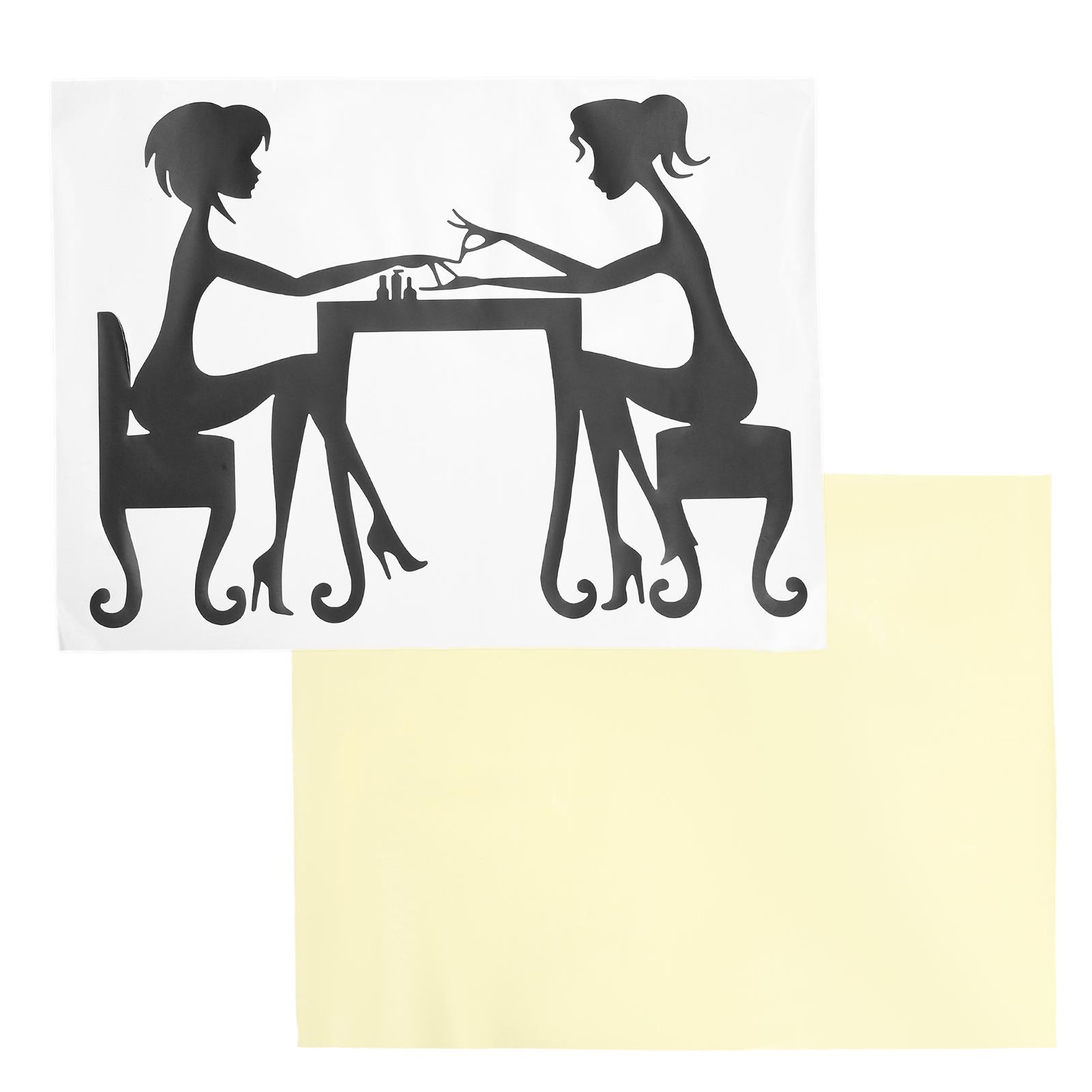 

Наклейки на стену для маникюрного салона, виниловые наклейки для ногтей, съемные наклейки для украшения интерьера на стену