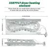 WP3387747 Dryer Heating Repair Set Appliance Repair Component Appliance Part for Dryer Longevity And Clothes Protection