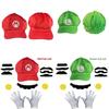 Super Mario Bros Baseballkappe und Handschuhe Set Mit Strapazierfähigem Stoff Für Sommerliches Spielen