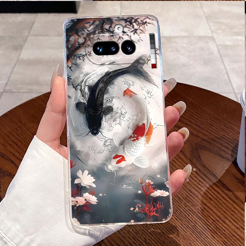For Nothing Phone 4a 5G Case Clear Luxury Cute Love Rabbit Funny Pattern TPU Soft Silicone Back Cover For Nothing 4A 4 A Casing