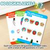 Logic Key Card Games Color Shape Matching Puzzle Game for Kids Logical Thinking Training Parent-child Interactive Game Toy