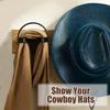 Cowboy Hat Holder 4X Cowboy Hat Organizer Storage Shelf With Hooks For Western Baseball Caps Heavy Duty Space Saving
