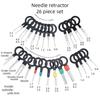 Stainless Steel Connector Pin Extracting Tool Auto Wiring Harness Repair Terminal Disassembly Utility Electrical Hand Kit