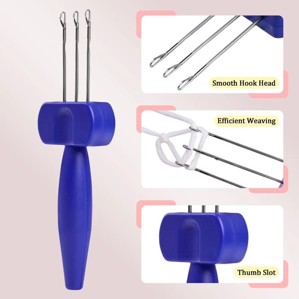 Ergonomic Grip Knitting Needle Portable Cord Knitting Tool Crochet Hooks  for Yarn DIY Craft