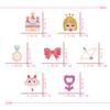 Cute Pink Series Brooch for Girl Cartoon Sweet Love Arrow Enamel Pins Princess Castle Bow Badge Bag Shirt Lapel Pin Jewelry Gift