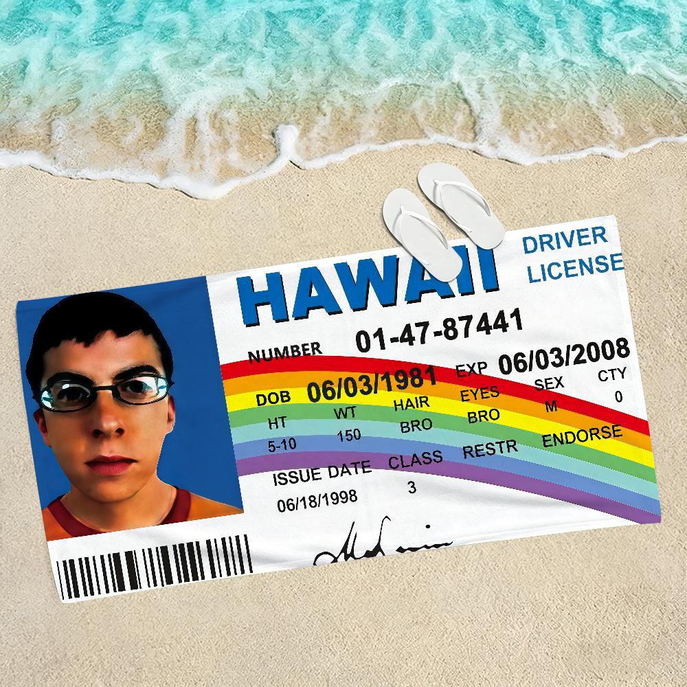 Ręcznik Superbad McLovin Na Plaże Siłownie Jogi Gorące Źródła Baseny Pikniki