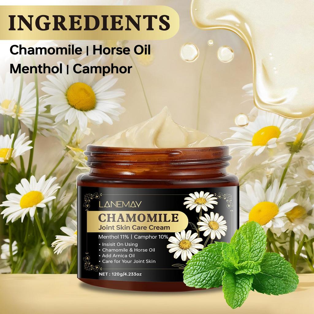 Chamomile Joint Skin Care Cream-Deep Moisturizing-Gentle Nourishment-Eazy To Absorb-Suitable For All Skin Types, 120g