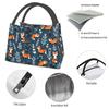 Cute Woodland Foxes Thermal Lunch Bag for Women Girls Kids Reusable Insulated Lunch Box for Work Picnic Travel School Gifts