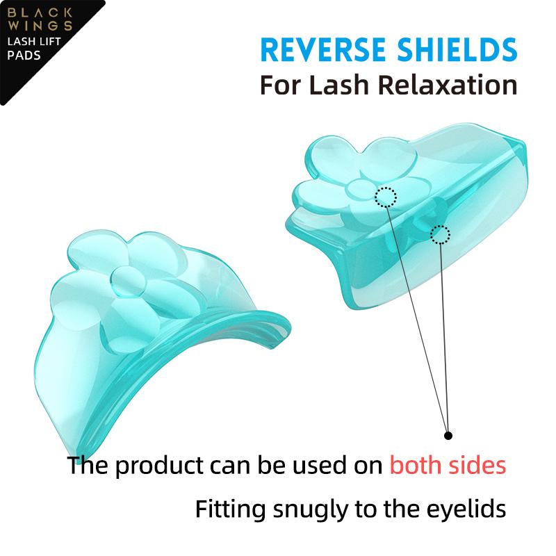 Lashlift Pads Blackwings Purple Butterfly Style Eyelash Removal Tool Keratin Eyelash Curling Surgery Mold for Eyelash Restoration and Softening Pad