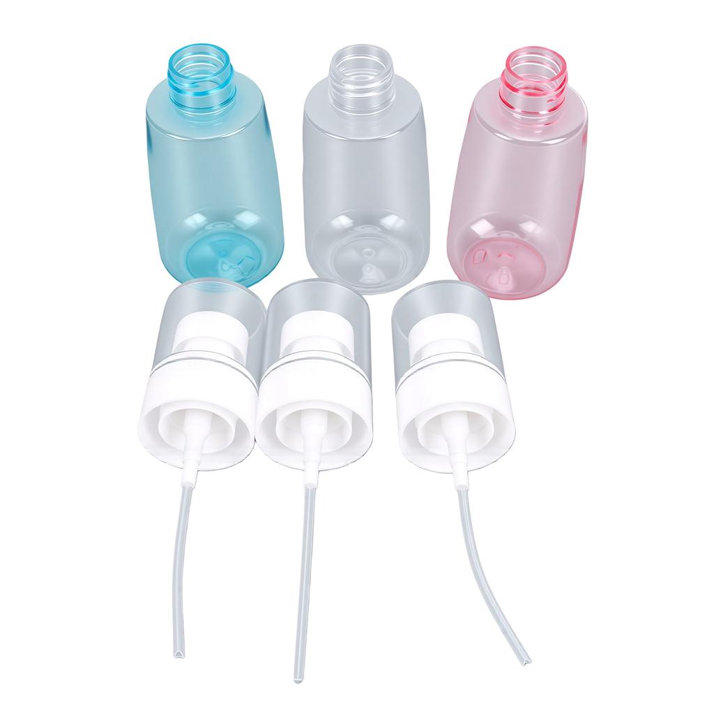 2oz Feinnebel-Sprühflasche Nachfüllbar Auslaufsicher Sanfter Druck Mini-Feinnebel-Sprühflaschen-Set 3 Stück