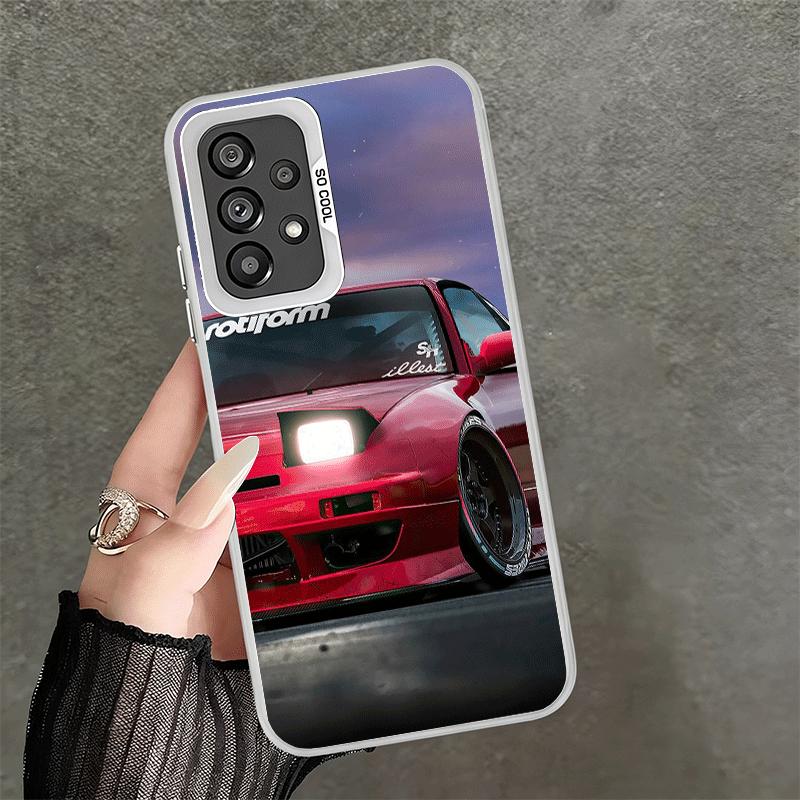 Japan JDM Sports Cars Theme Soft Phone Case for Samsung A17 A16 A15 A14 A13 A57 A56 A55 A54 A53 A37 A36 A35 A34 A33 A26 A25 A24
