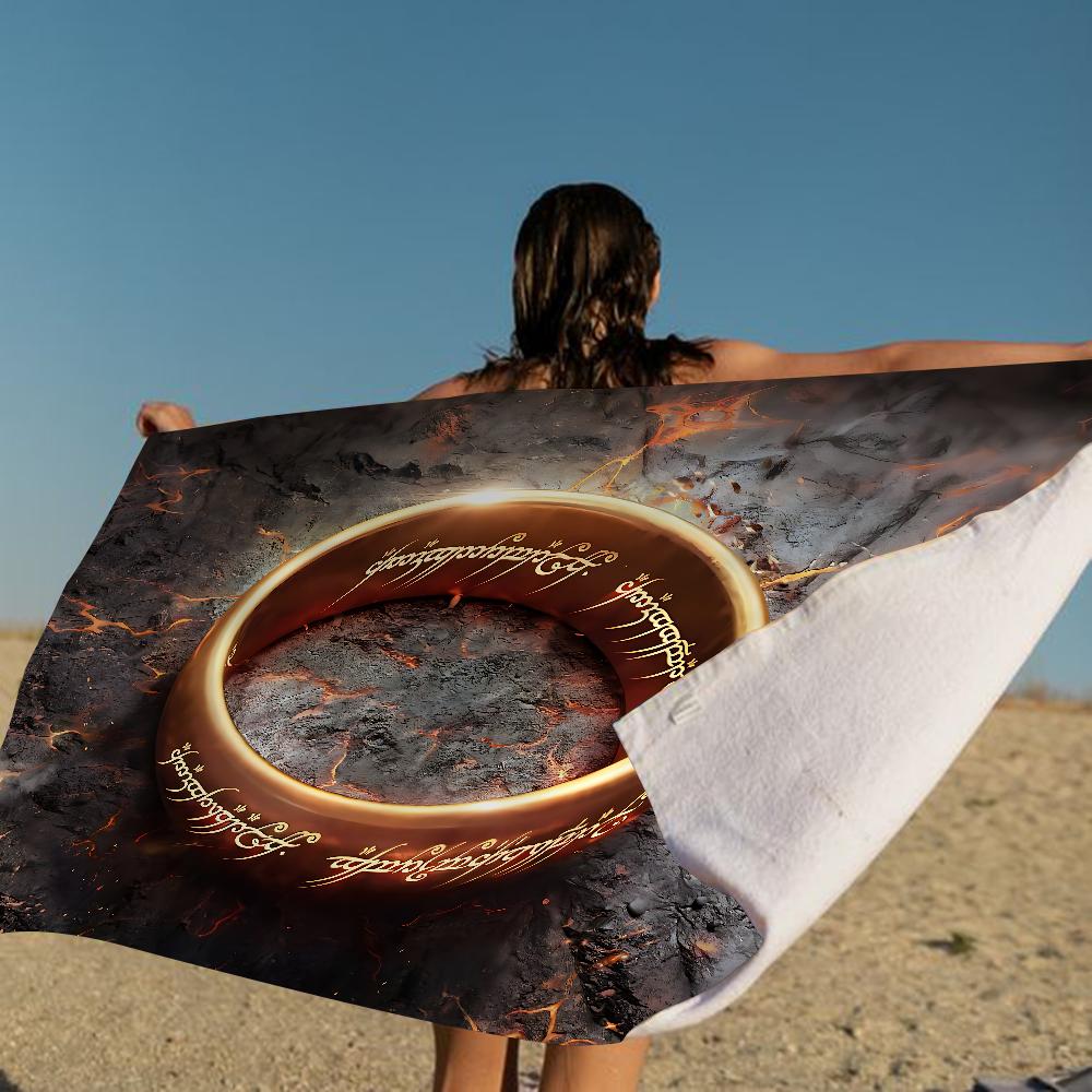 The L-Lord Of The R-Rings Movie Big Microfiber Beach Towels Quick Towel Sand Beach Towels Pool Towel For Travel Swim Pool Yoga
