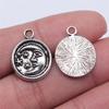 10pcs Charms Moon Antique Silver Color Moon Charms Pendants For Bracelets Moon And Star Charms Wholesale