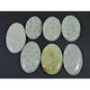 300Cts. Natural Fossil Coral Oval Cabochon Loose Gemstone 7Pcs Lot C-1893
