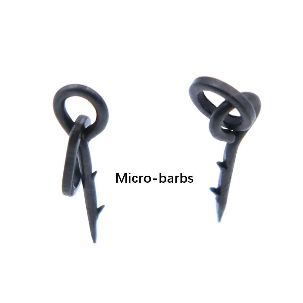 20pcs With Hook Barbs Carp Fishing Accessories Maggot Pin Hair Rig Method Feeder  Freshwater Fishing
