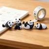 4 Pcs Mini Panda Figurine Cute Tiny Panda Statue Miniature Pandas