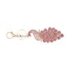 Peacock Keychains Cute Animal Key Chain Bag Purse Backpack Accessories for Women GirlsPink