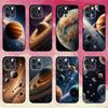 Universe Planets  Phone Case  For iPhone17,16,15,14,13,12,11 Plus,Pro Max Soft Black Cover