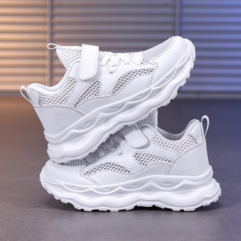 Kids Breathable Mesh Sneakers Boys Girls Running Walking School Sports Shoes Lightweight Comfortable Casual Footwear