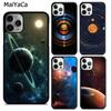 MaiYaCa Astronomy Planets Phone Case Cover For iPhone 17 Air 16 15 Plus 11 12 13 14 Pro Max Shell  Coque