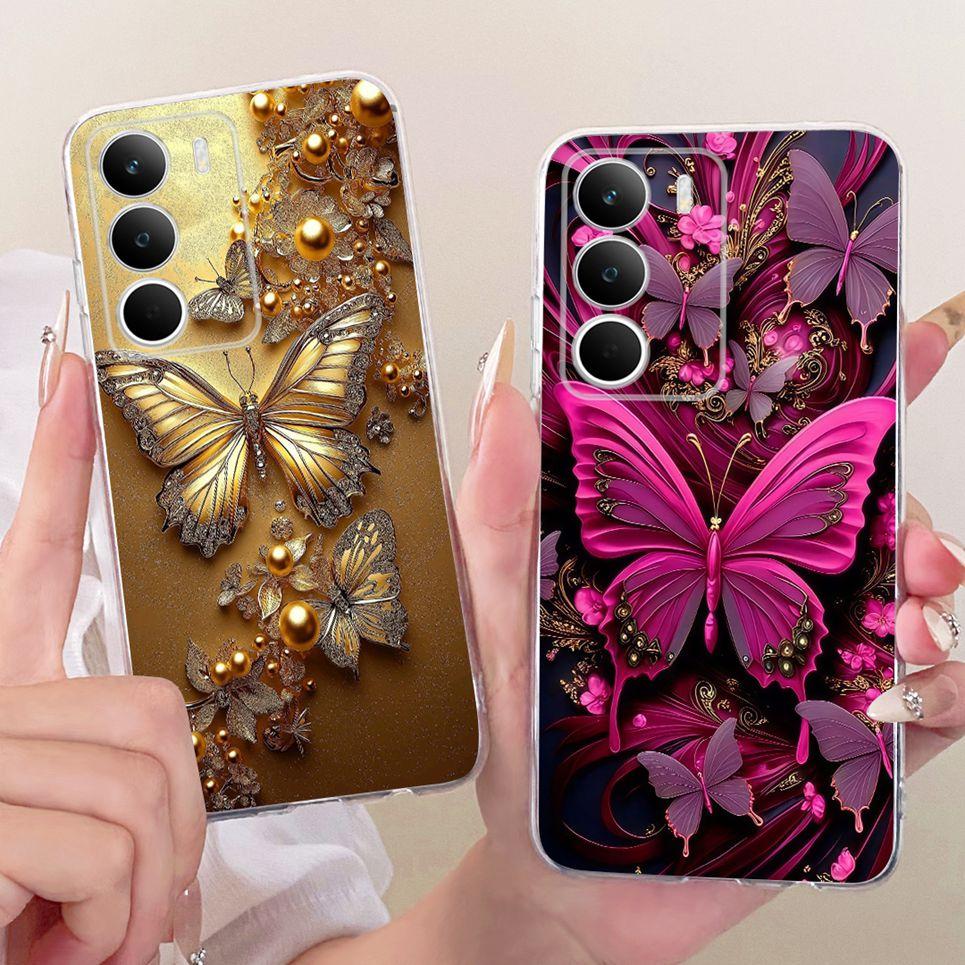 6.67" Zachte Heldere Siliconen Hoesje Voor Realme C71 Global RMX5303 Telefoonhoesje Cartoon Kat Draak Bloemen Vlinder Patroon Cover