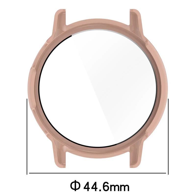 Nové tvrzené sklo+PC pouzdro pro Garmin Vivoactive 5 Ochranné pouzdro proti poškrábání displeje pro Garmin Active 5