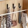 Shangli Modern Black Wrought Iron Wall Hook for Cabinets and Wardrobes