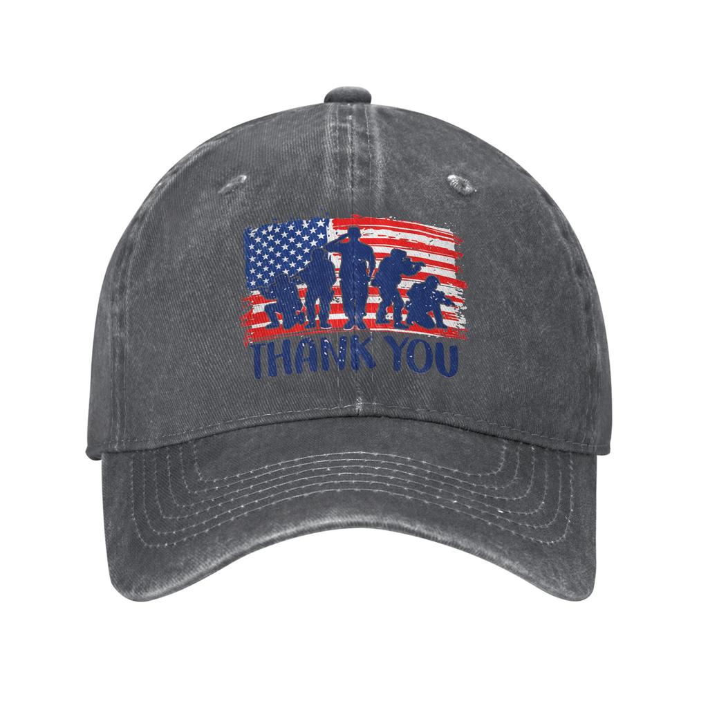 Memorial Day Patriot Unisex Women Baseball Cap Remember and Honor Distressed Denim Hats Cap Outdoor All Seasons Travel Snapback Cap