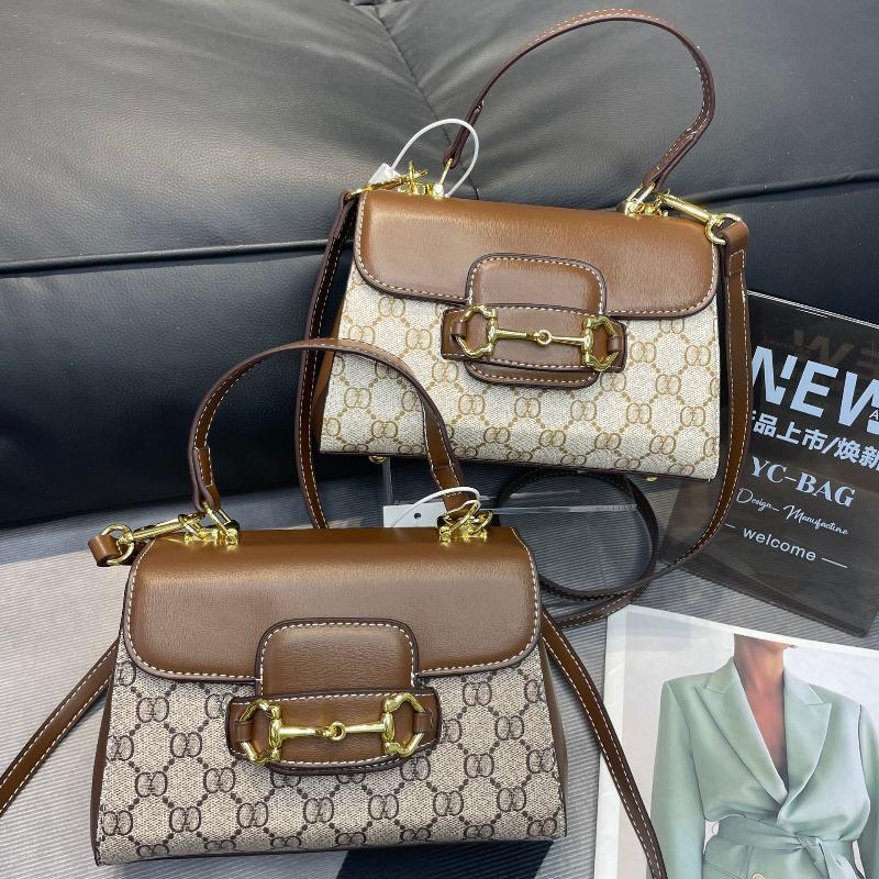 Neue Retro-Mode bedruckte tragbare Satteltasche Schulter Crossbody Achselnische