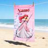 Custom Name Princess Fantasy Stylish Digital Printing Beach Towel Quick‑Drying Absorbent Blanket for Beach Pool Gym Travel