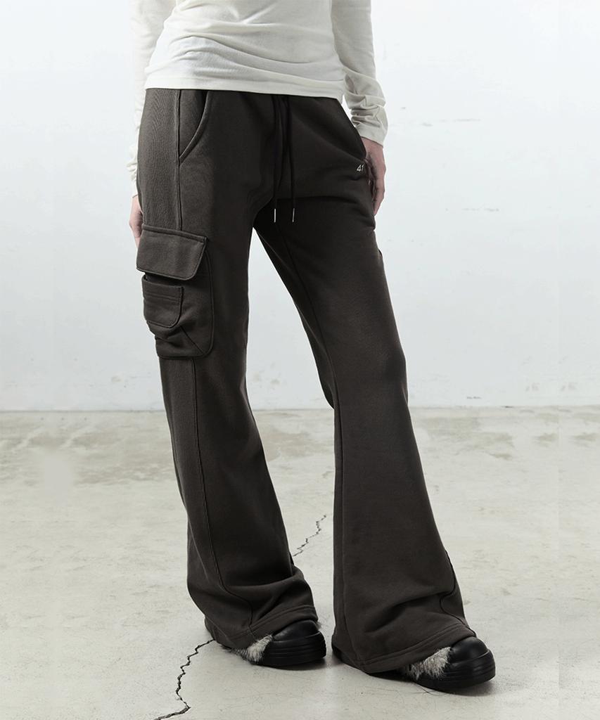 41PRAY Mini Pocket Bootcut Pants / Khaki Brown