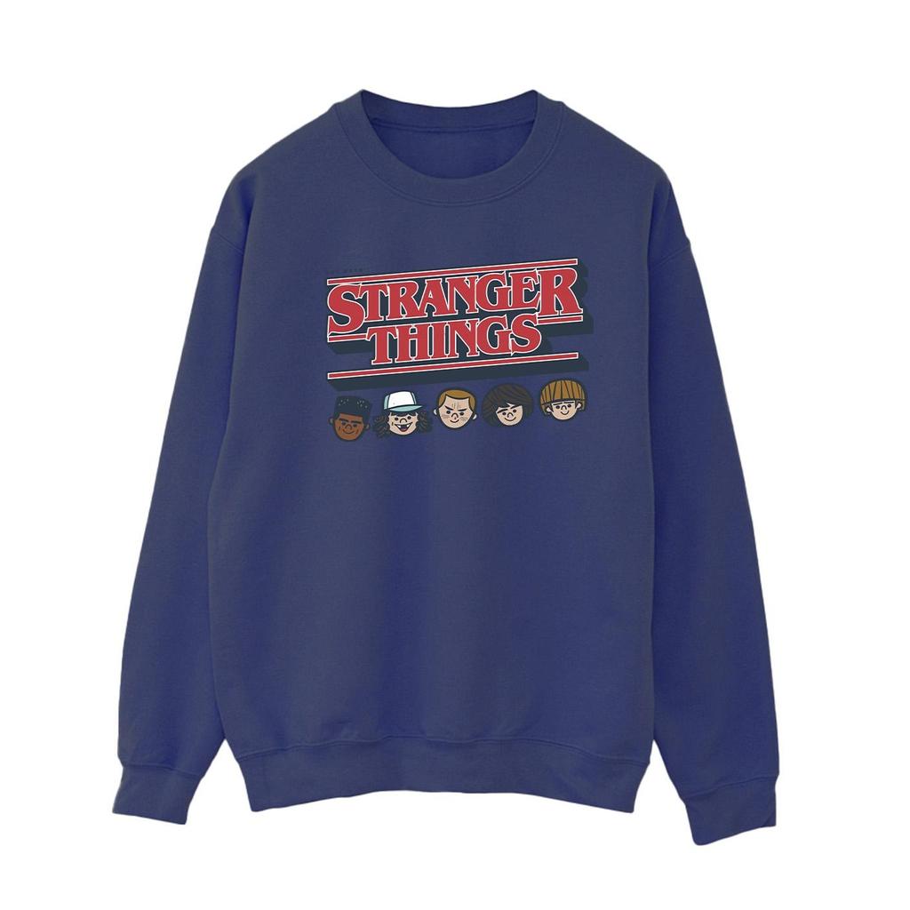 Netflix Womens/Ladies Stranger Things Caricature Logo Sweatshirt